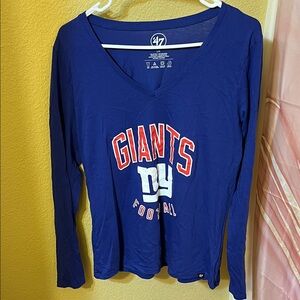 47 Brand Women’s Giants Blue V-Neck Shirt